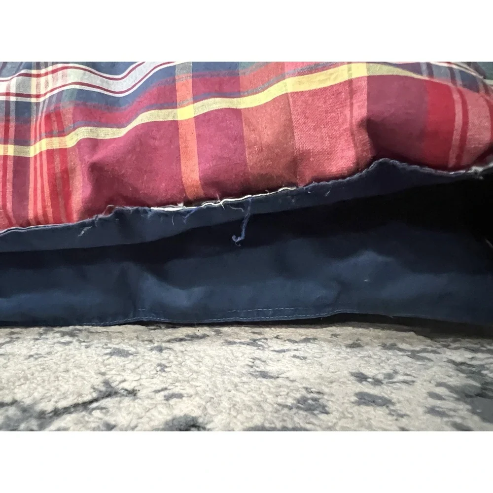 Ralph Lauren Polo Kelso Plaid Down Comforter Blue & Multi Embroidered 86 x 63